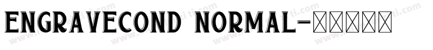 EngraveCond Normal字体转换